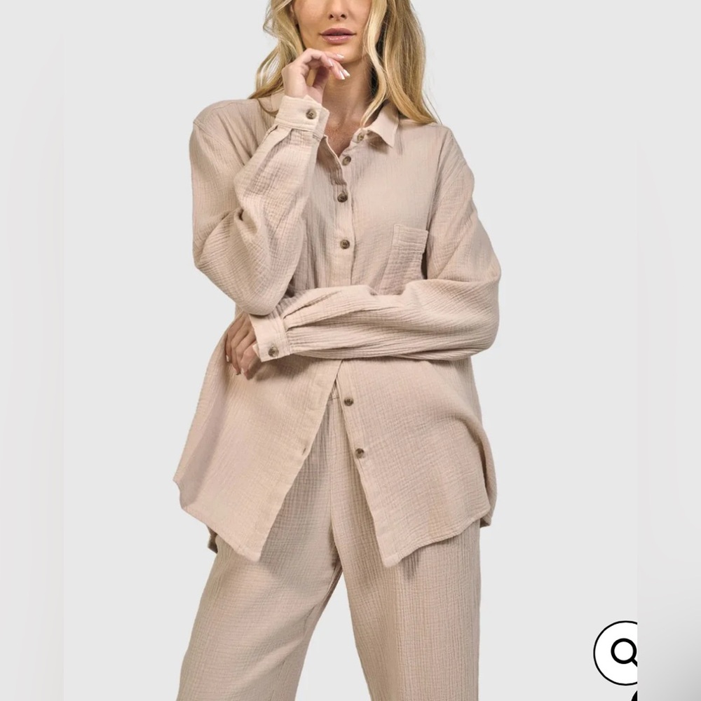 Alembika Recreation Button Down Top - image 2